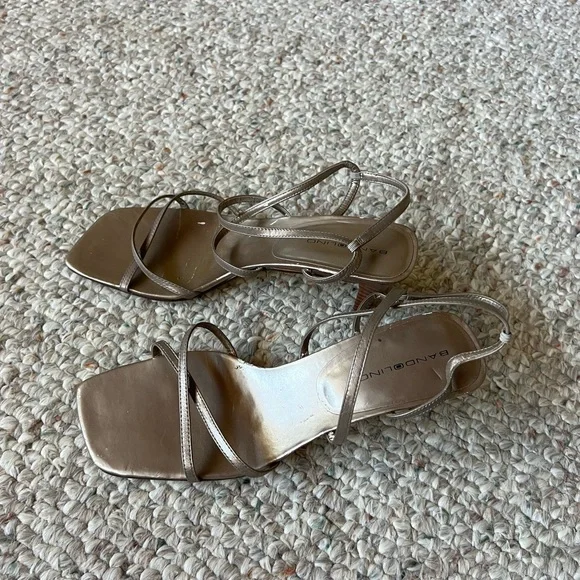 Bandolino Taupe Strappy Heels - Picture 6 of 8